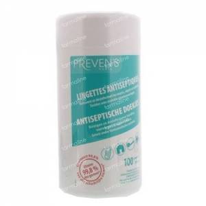 Prevens Antiseptic Wipes Mint Box 100 St