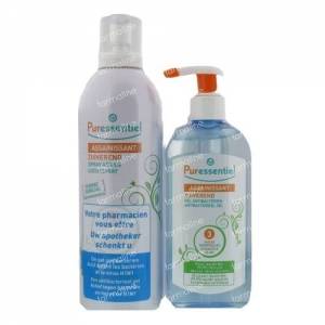 Puressentiel Air-Purifying Spray With 41 Essential Oils with FREE Antibacterial Disinfecting Hand Gel 750 ml